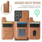 For Samsung Galaxy S25 Ultra 5G DG.MING MAGKING-K3 Series MagSafe RFID Card Bag Detachable Phone Case(Brown) - 3
