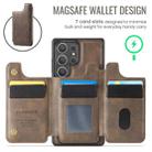 For Samsung Galaxy S25 Ultra 5G DG.MING MAGKING-K3 Series MagSafe RFID Card Bag Detachable Phone Case(Coffee) - 3