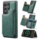 For Samsung Galaxy S25 Ultra 5G DG.MING MAGKING-K3 Series MagSafe RFID Card Bag Detachable Phone Case(Green) - 1
