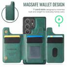 For Samsung Galaxy S25 Ultra 5G DG.MING MAGKING-K3 Series MagSafe RFID Card Bag Detachable Phone Case(Green) - 3