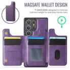 For Samsung Galaxy S25 Ultra 5G DG.MING MAGKING-K3 Series MagSafe RFID Card Bag Detachable Phone Case(Purple) - 3