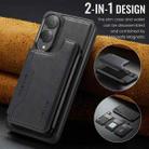 For Samsung Galaxy S25 Edge 5G DG.MING MAGKING-K3 Series MagSafe RFID Card Bag Detachable Phone Case(Black) - 2
