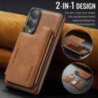 For Samsung Galaxy S25 Edge 5G DG.MING MAGKING-K3 Series MagSafe RFID Card Bag Detachable Phone Case(Brown) - 2
