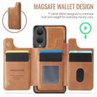 For Samsung Galaxy S25 Edge 5G DG.MING MAGKING-K3 Series MagSafe RFID Card Bag Detachable Phone Case(Brown) - 3