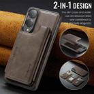 For Samsung Galaxy S25 Edge 5G DG.MING MAGKING-K3 Series MagSafe RFID Card Bag Detachable Phone Case(Coffee) - 2