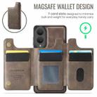 For Samsung Galaxy S25 Edge 5G DG.MING MAGKING-K3 Series MagSafe RFID Card Bag Detachable Phone Case(Coffee) - 3