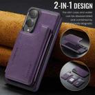 For Samsung Galaxy S25 Edge 5G DG.MING MAGKING-K3 Series MagSafe RFID Card Bag Detachable Phone Case(Purple) - 2