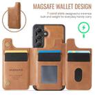 For Samsung Galaxy S24 5G DG.MING MAGKING-K3 Series MagSafe RFID Card Bag Detachable Phone Case(Brown) - 3