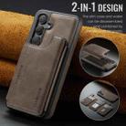 For Samsung Galaxy S24 5G DG.MING MAGKING-K3 Series MagSafe RFID Card Bag Detachable Phone Case(Coffee) - 2