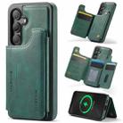 For Samsung Galaxy S24 5G DG.MING MAGKING-K3 Series MagSafe RFID Card Bag Detachable Phone Case(Green) - 1