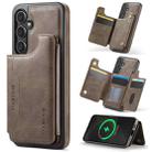 For Samsung Galaxy S24+ 5G DG.MING MAGKING-K3 Series MagSafe RFID Card Bag Detachable Phone Case(Coffee) - 1