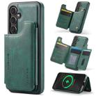 For Samsung Galaxy S24+ 5G DG.MING MAGKING-K3 Series MagSafe RFID Card Bag Detachable Phone Case(Green) - 1