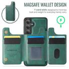 For Samsung Galaxy S24+ 5G DG.MING MAGKING-K3 Series MagSafe RFID Card Bag Detachable Phone Case(Green) - 3