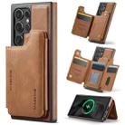 For Samsung Galaxy S24 Ultra 5G DG.MING MAGKING-K3 Series MagSafe RFID Card Bag Detachable Phone Case(Brown) - 1