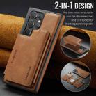 For Samsung Galaxy S24 Ultra 5G DG.MING MAGKING-K3 Series MagSafe RFID Card Bag Detachable Phone Case(Brown) - 2