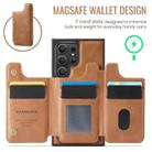 For Samsung Galaxy S24 Ultra 5G DG.MING MAGKING-K3 Series MagSafe RFID Card Bag Detachable Phone Case(Brown) - 3