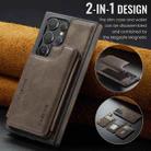 For Samsung Galaxy S24 Ultra 5G DG.MING MAGKING-K3 Series MagSafe RFID Card Bag Detachable Phone Case(Coffee) - 2