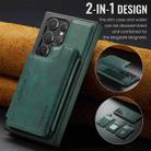 For Samsung Galaxy S24 Ultra 5G DG.MING MAGKING-K3 Series MagSafe RFID Card Bag Detachable Phone Case(Green) - 2