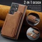 For Samsung Galaxy S23 Ultra 5G DG.MING MAGKING-K3 Series MagSafe RFID Card Bag Detachable Phone Case(Brown) - 2