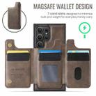 For Samsung Galaxy S23 Ultra 5G DG.MING MAGKING-K3 Series MagSafe RFID Card Bag Detachable Phone Case(Coffee) - 3