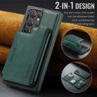For Samsung Galaxy S23 Ultra 5G DG.MING MAGKING-K3 Series MagSafe RFID Card Bag Detachable Phone Case(Green) - 2