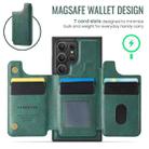 For Samsung Galaxy S23 Ultra 5G DG.MING MAGKING-K3 Series MagSafe RFID Card Bag Detachable Phone Case(Green) - 3