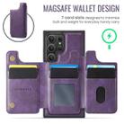 For Samsung Galaxy S23 Ultra 5G DG.MING MAGKING-K3 Series MagSafe RFID Card Bag Detachable Phone Case(Purple) - 3