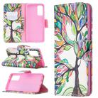 For Samsung Galaxy S20 FE 5G / S20 Lite Colored Drawing Pattern Horizontal Flip Leather Case with Holder & Card Slots & Wallet(Life Tree) - 1