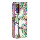 For Samsung Galaxy S20 FE 5G / S20 Lite Colored Drawing Pattern Horizontal Flip Leather Case with Holder & Card Slots & Wallet(Life Tree) - 3