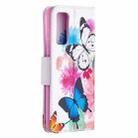 For Samsung Galaxy S20 FE 5G / S20 Lite Colored Drawing Pattern Horizontal Flip Leather Case with Holder & Card Slots & Wallet(Two Butterflies) - 3