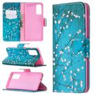 For Samsung Galaxy S20 FE 5G / S20 Lite Colored Drawing Pattern Horizontal Flip Leather Case with Holder & Card Slots & Wallet(Plum Blossom) - 1