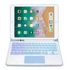 For iPad 9.7 2018 / 2017 / Pro 9.7 A07B-AS Backlight Bluetooth Touch Keyboard Leather Tablet Case with Pen Slot(Blue) - 3