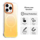 For iPhone 16 Pro Max Borderless Series Magnetic MagSafe Gradient Color Phone Case(Yellow) - 2