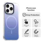 For iPhone 16 Pro Max Borderless Series Magnetic MagSafe Gradient Color Phone Case(Blue) - 2
