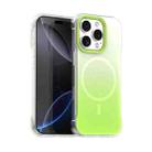 For iPhone 16 Pro Max Borderless Series Magnetic MagSafe Gradient Color Phone Case(Green) - 1