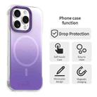 For iPhone 16 Pro Max Borderless Series Magnetic MagSafe Gradient Color Phone Case(Purple) - 2