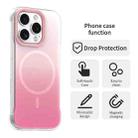 For iPhone 16 Pro Borderless Series Magnetic MagSafe Gradient Color Phone Case(Pink) - 2