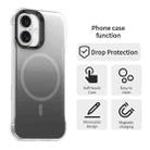 For iPhone 16 Borderless Series Magnetic MagSafe Gradient Color Phone Case(Black) - 2
