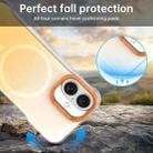 For iPhone 16 Borderless Series Magnetic MagSafe Gradient Color Phone Case(Yellow) - 3