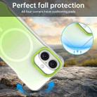 For iPhone 16 Borderless Series Magnetic MagSafe Gradient Color Phone Case(Green) - 3