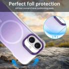 For iPhone 16 Borderless Series Magnetic MagSafe Gradient Color Phone Case(Purple) - 3