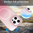 For iPhone 15 Pro Borderless Series Magnetic MagSafe Gradient Color Phone Case(Pink) - 3