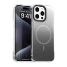 For iPhone 15 Pro Borderless Series Magnetic MagSafe Gradient Color Phone Case(Black) - 1