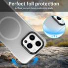 For iPhone 15 Pro Borderless Series Magnetic MagSafe Gradient Color Phone Case(Black) - 3