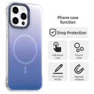 For iPhone 15 Pro Borderless Series Magnetic MagSafe Gradient Color Phone Case(Blue) - 2
