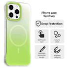 For iPhone 15 Pro Borderless Series Magnetic MagSafe Gradient Color Phone Case(Green) - 2