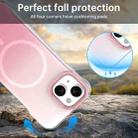 For iPhone 15 Plus Borderless Series Magnetic MagSafe Gradient Color Phone Case(Pink) - 3