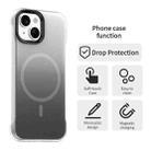For iPhone 15 Plus Borderless Series Magnetic MagSafe Gradient Color Phone Case(Black) - 2
