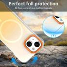 For iPhone 15 Plus Borderless Series Magnetic MagSafe Gradient Color Phone Case(Yellow) - 3
