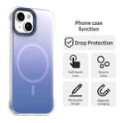 For iPhone 15 Plus Borderless Series Magnetic MagSafe Gradient Color Phone Case(Blue) - 2